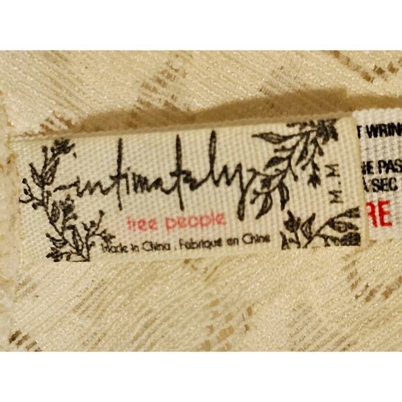 Free‎ People Intimate Off White SzM Crossback Bralette. Sexy Feminine Romantic - Picture 2 of 12